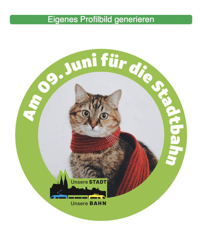 Screenshot des Profilbildgenerators